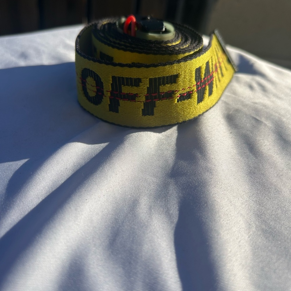 Off-White Bold Yellow Belt
